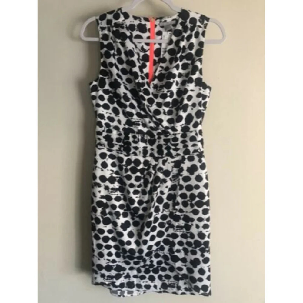 H&M Women’s Dress, Black Dots Size 6